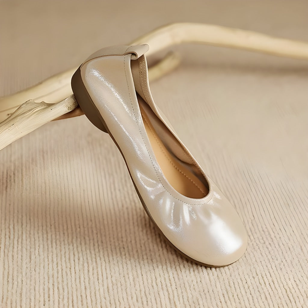 Ozela Genuine Leather Flats
