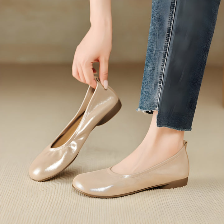 Ozela Genuine Leather Flats