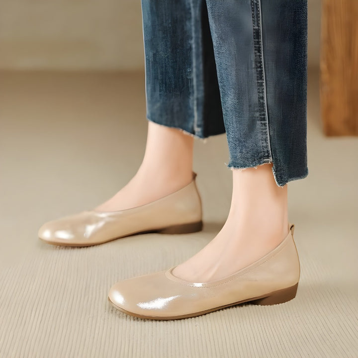 Ozela Genuine Leather Flats