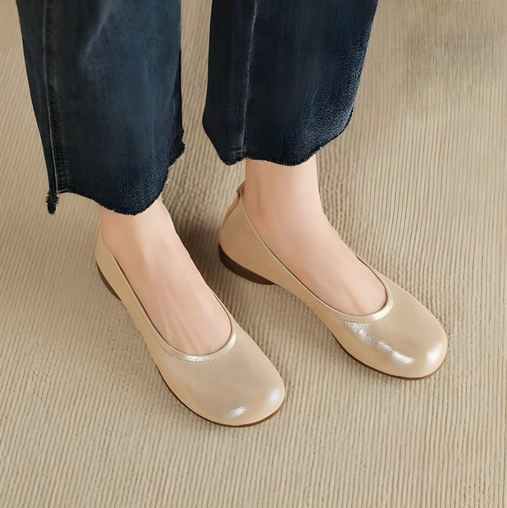 Ozela Genuine Leather Flats