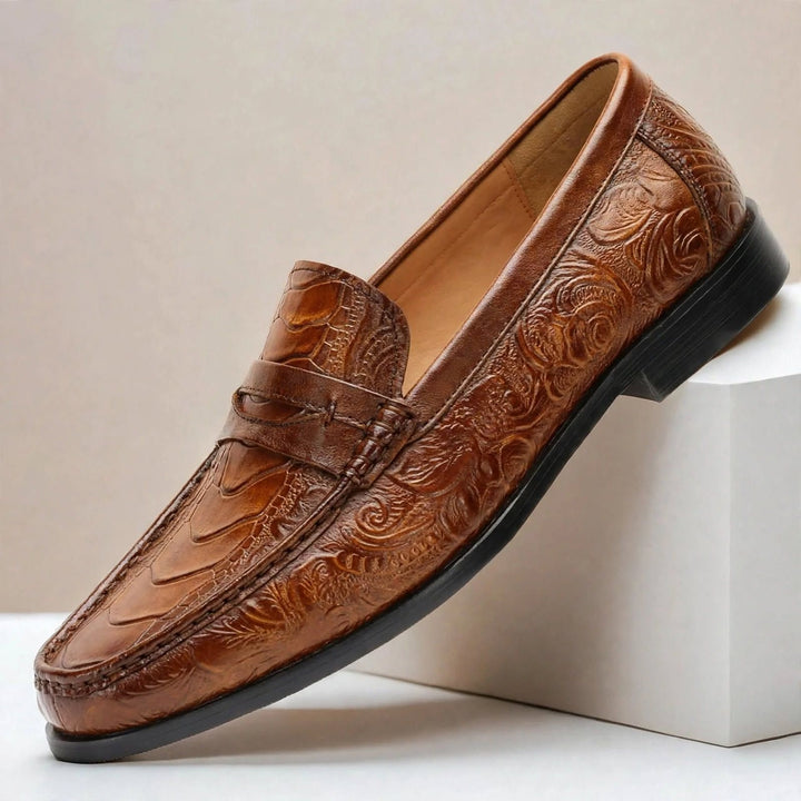 Kieran Cowhide Leather Loafers — photo 1