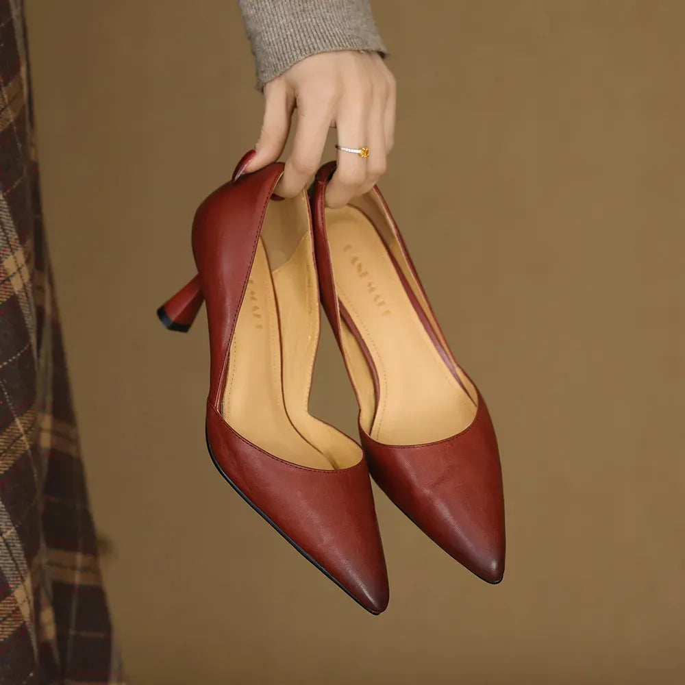 Marina Genuine Leather Pumps — photo 1
