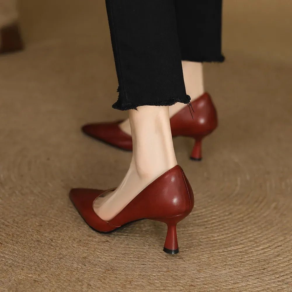 Marina Genuine Leather Pumps — photo 19