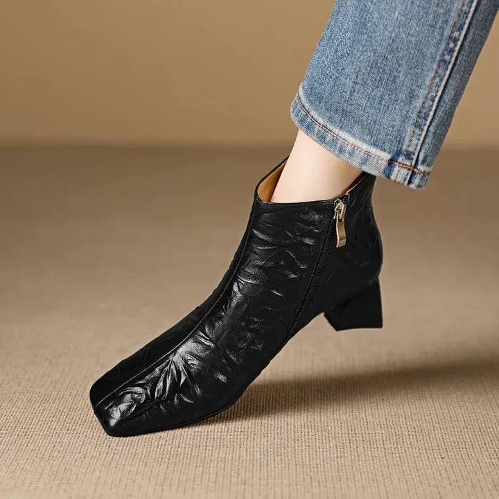 Marina Genuine Leather Ankle Boots — photo 6