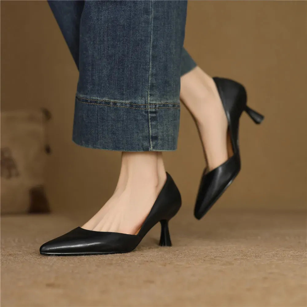 Marina Genuine Leather Pumps — photo 14