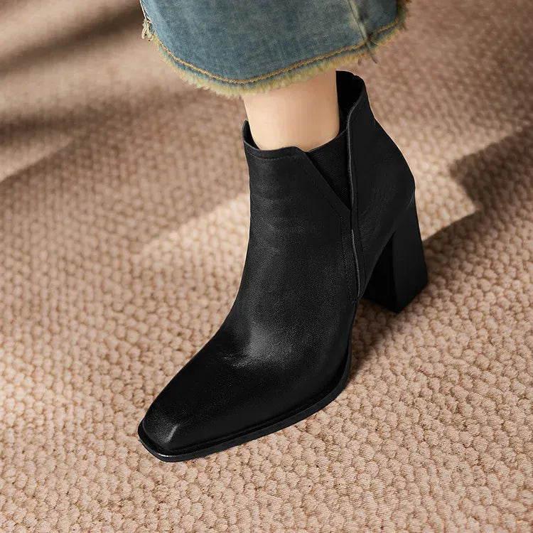 Petra Natural Leather Boots — photo 18