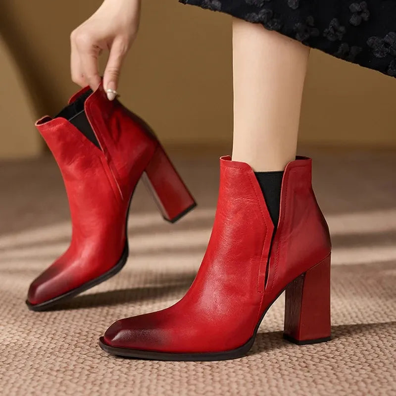 Petra Natural Leather Boots — photo 2