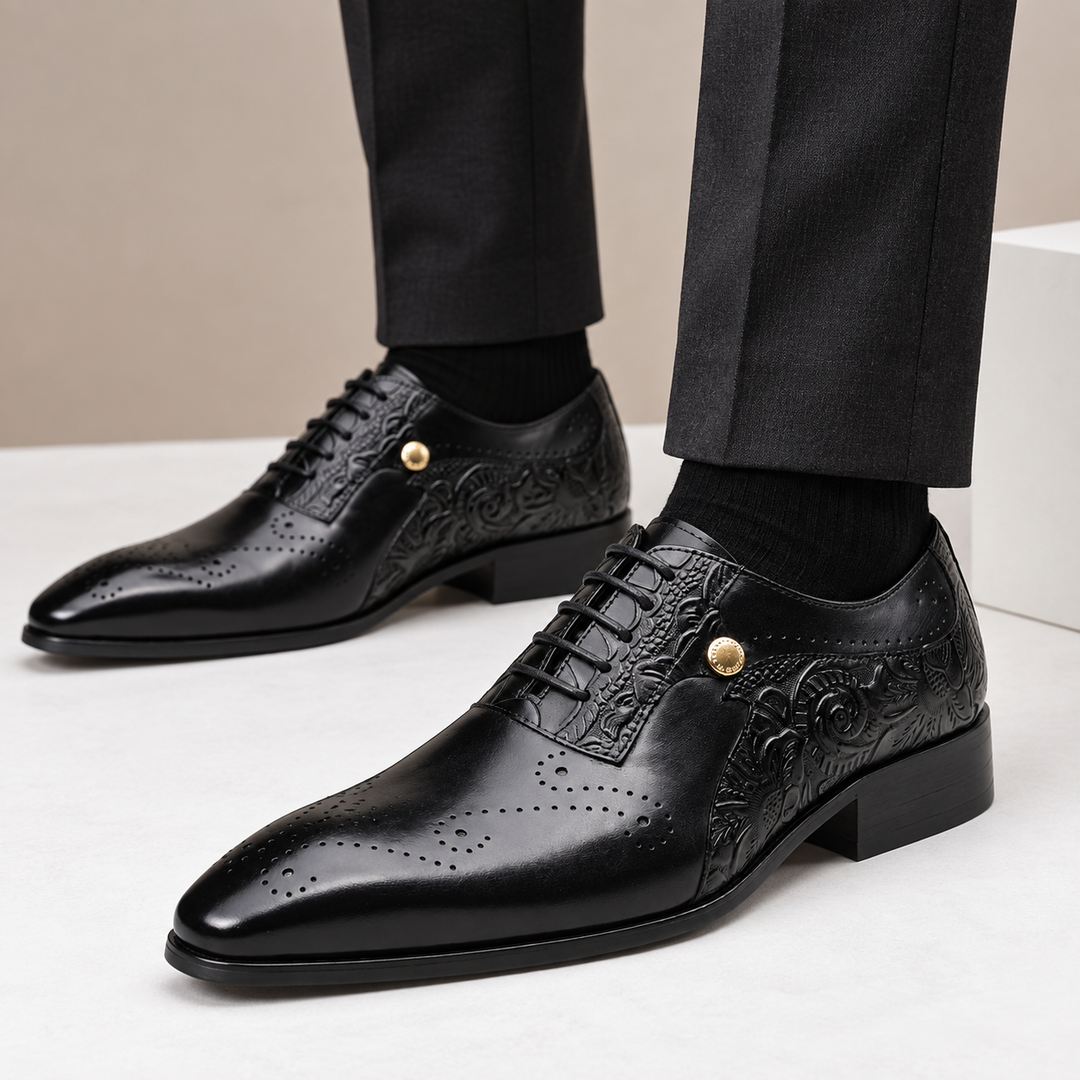 Quentin Cowhide Leather Shoes — photo 4
