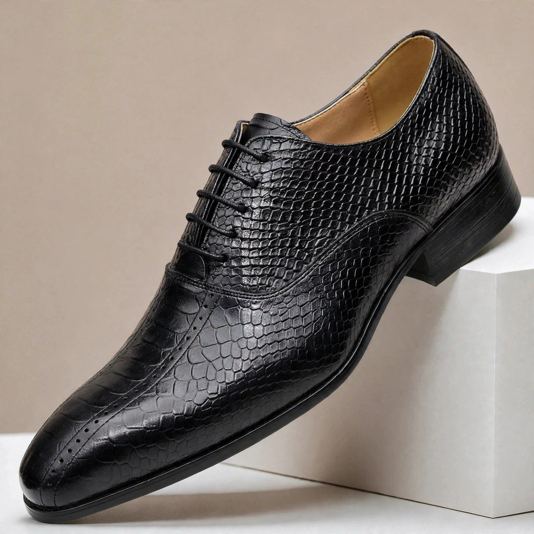 Caspian Cowhide Leather Oxfords — photo 7