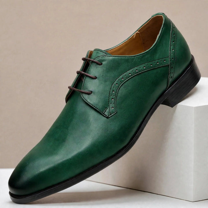 Naveen Cowhide Leather Oxfords — photo 7