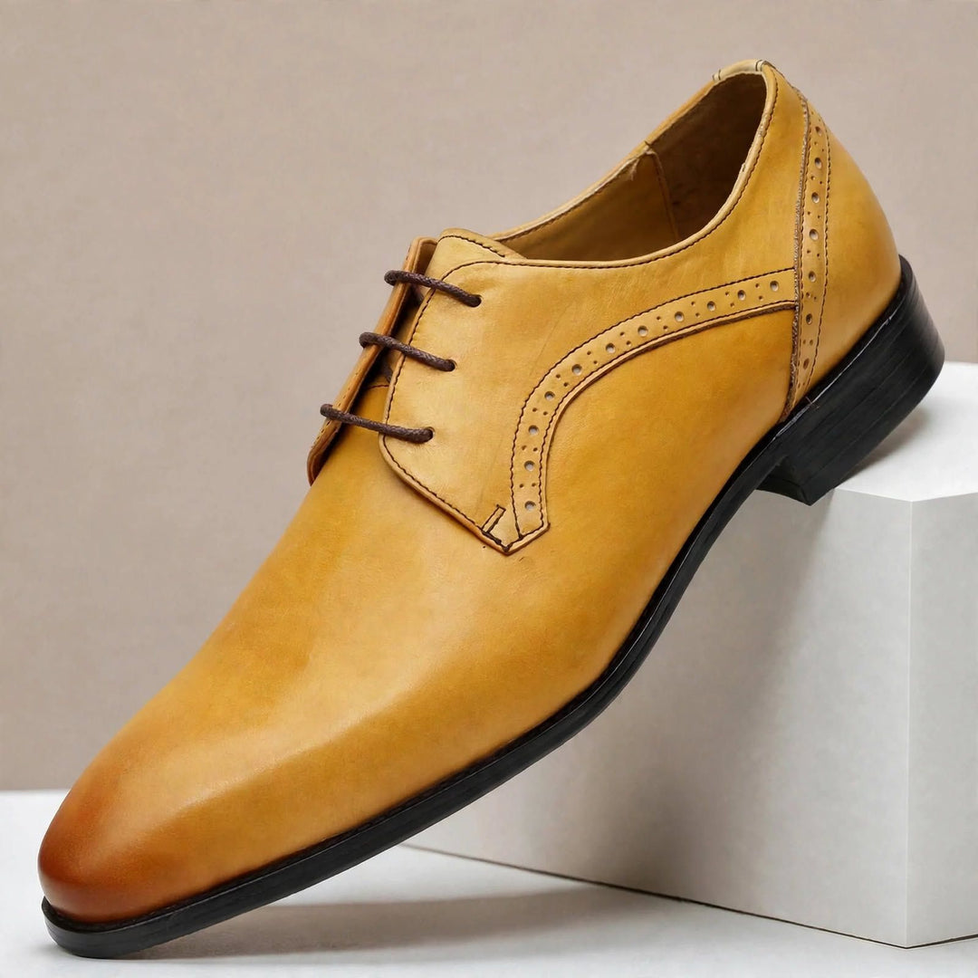 Naveen Cowhide Leather Oxfords — photo 4