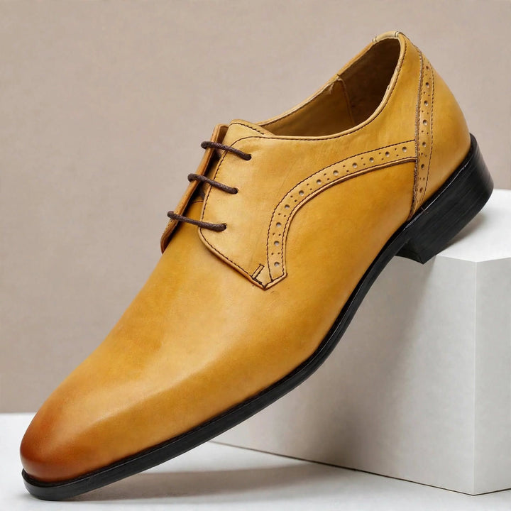 Naveen Cowhide Leather Oxfords — photo 4
