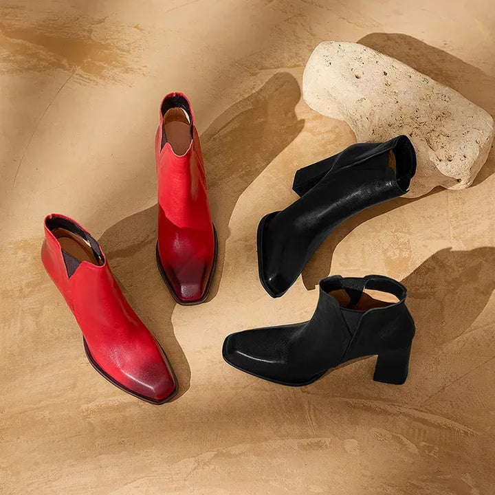 Petra Natural Leather Boots — photo 9