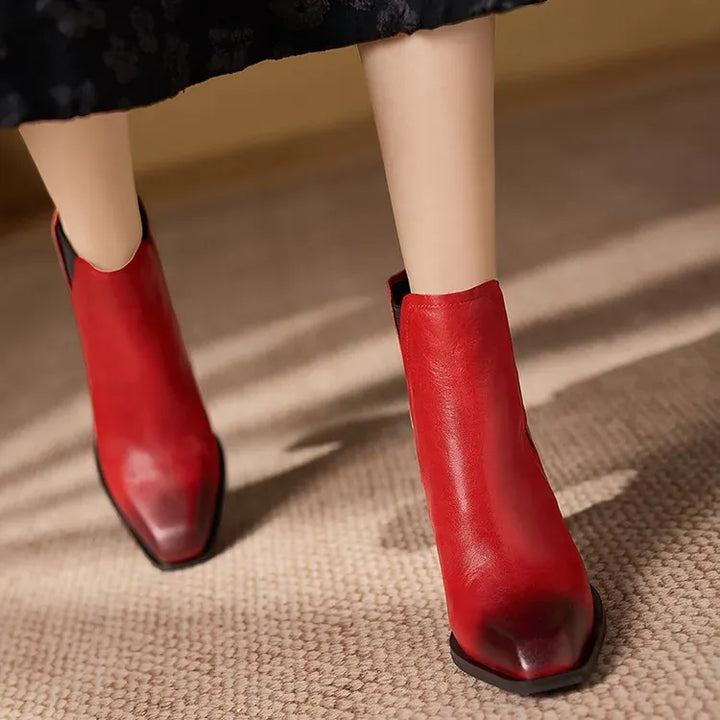 Petra Natural Leather Boots — photo 15