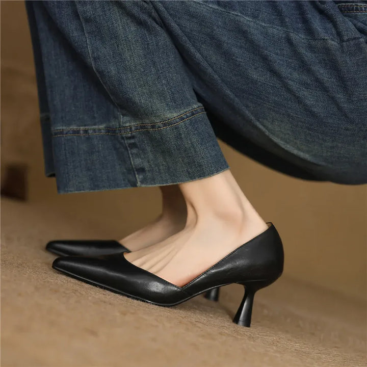 Marina Genuine Leather Pumps — photo 13