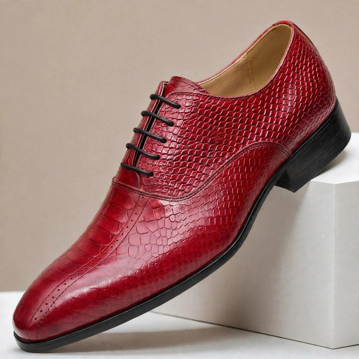 Caspian Cowhide Leather Oxfords — photo 4