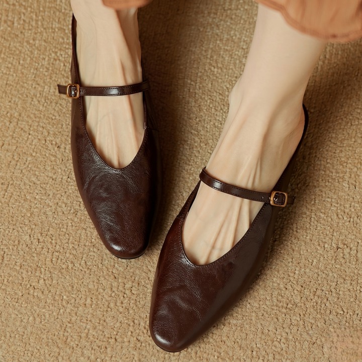 Elzor Genuine Leather Mules