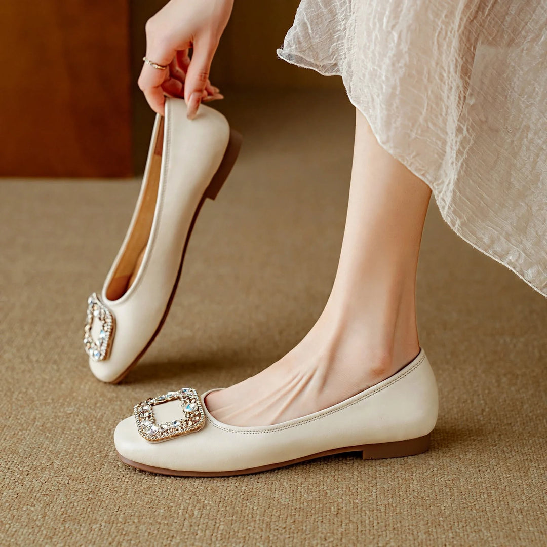 Adela Genuine Leather Flats
