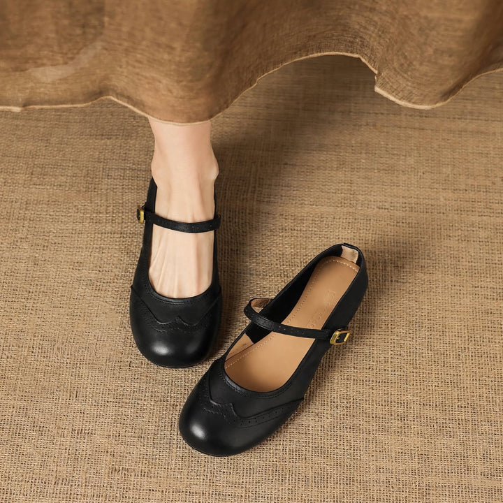 Mabel Genuine Leather Flats