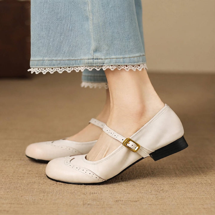 Mabel Genuine Leather Flats