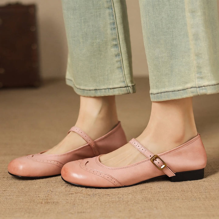 Mabel Genuine Leather Flats