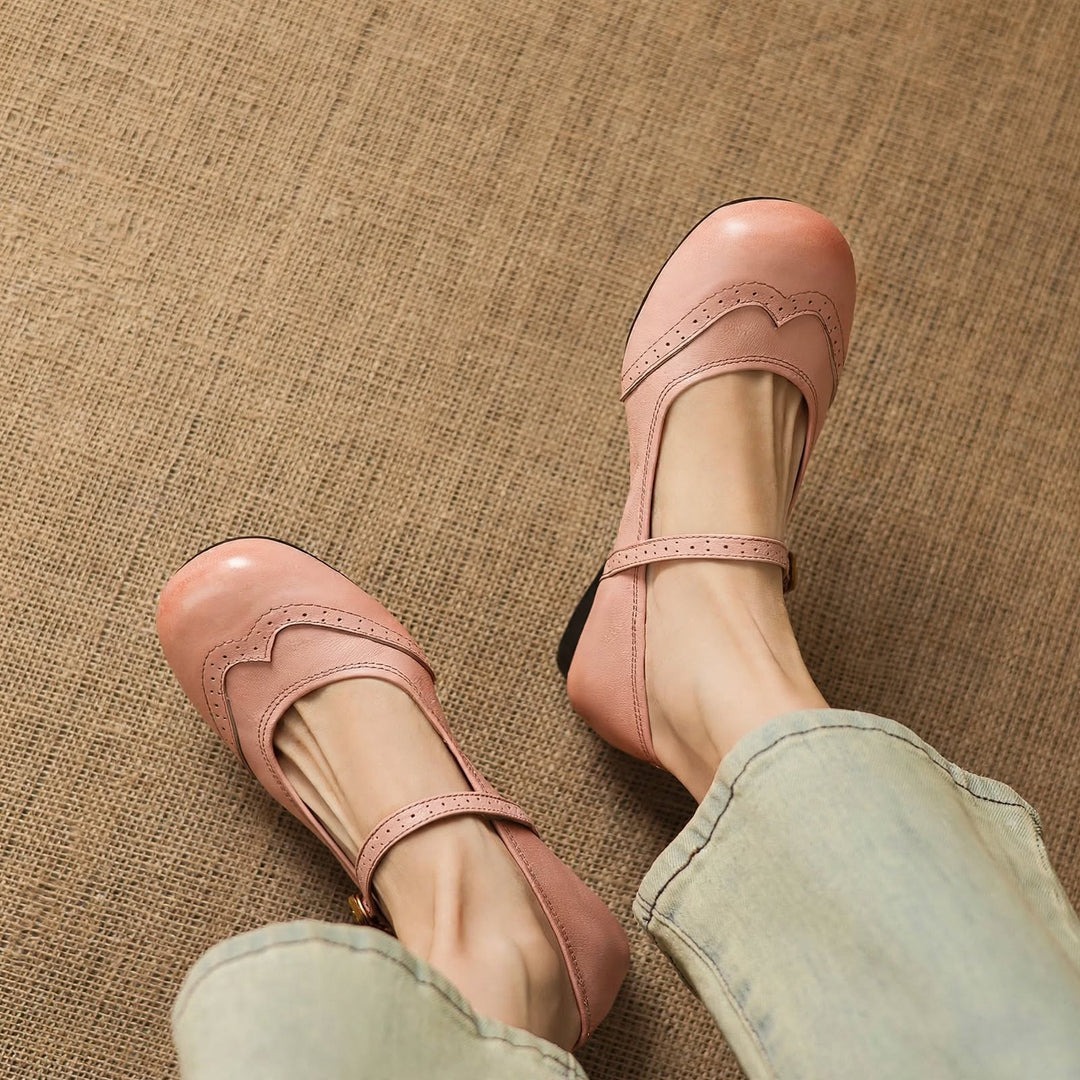Mabel Genuine Leather Flats