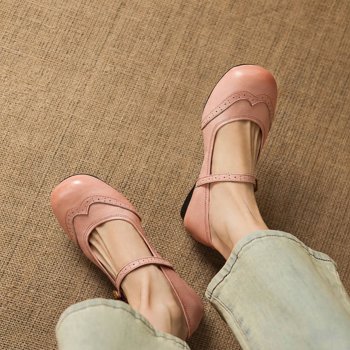 Mabel Genuine Leather Flats