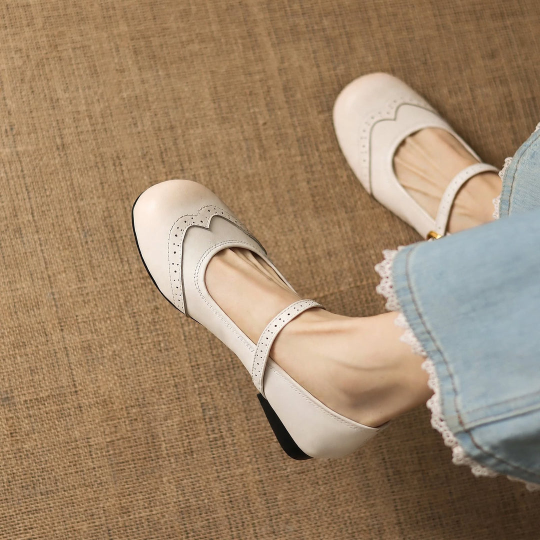 Mabel Genuine Leather Flats