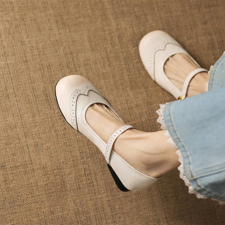 Mabel Genuine Leather Flats