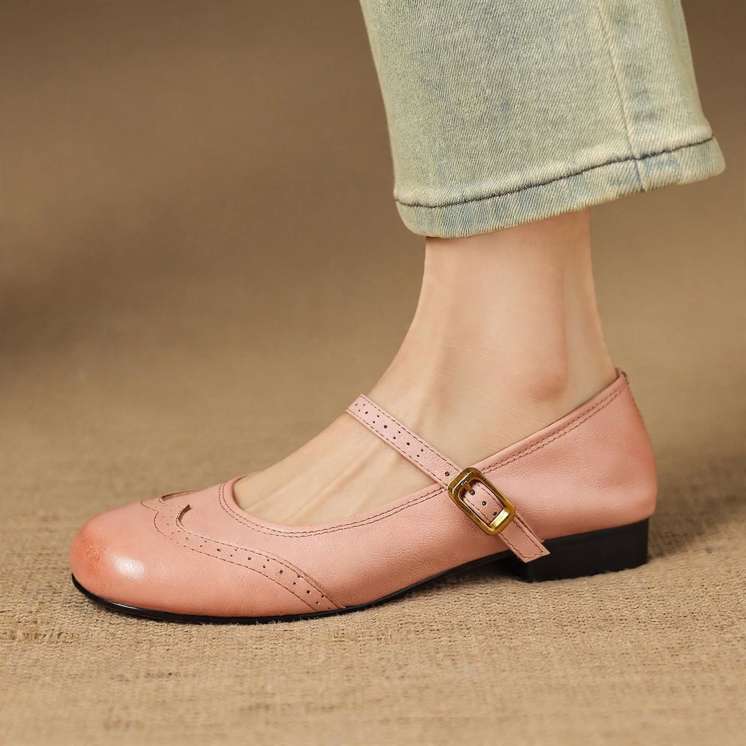 Mabel Genuine Leather Flats