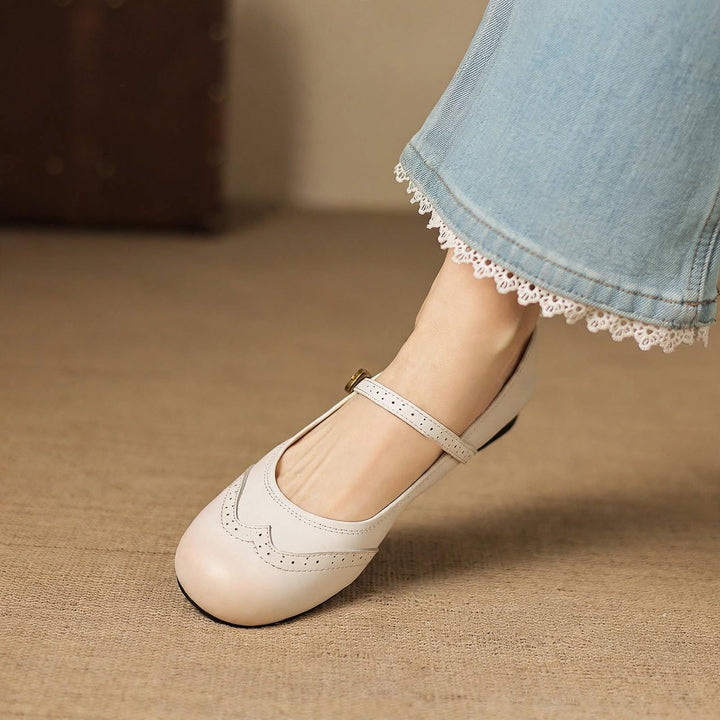 Mabel Genuine Leather Flats