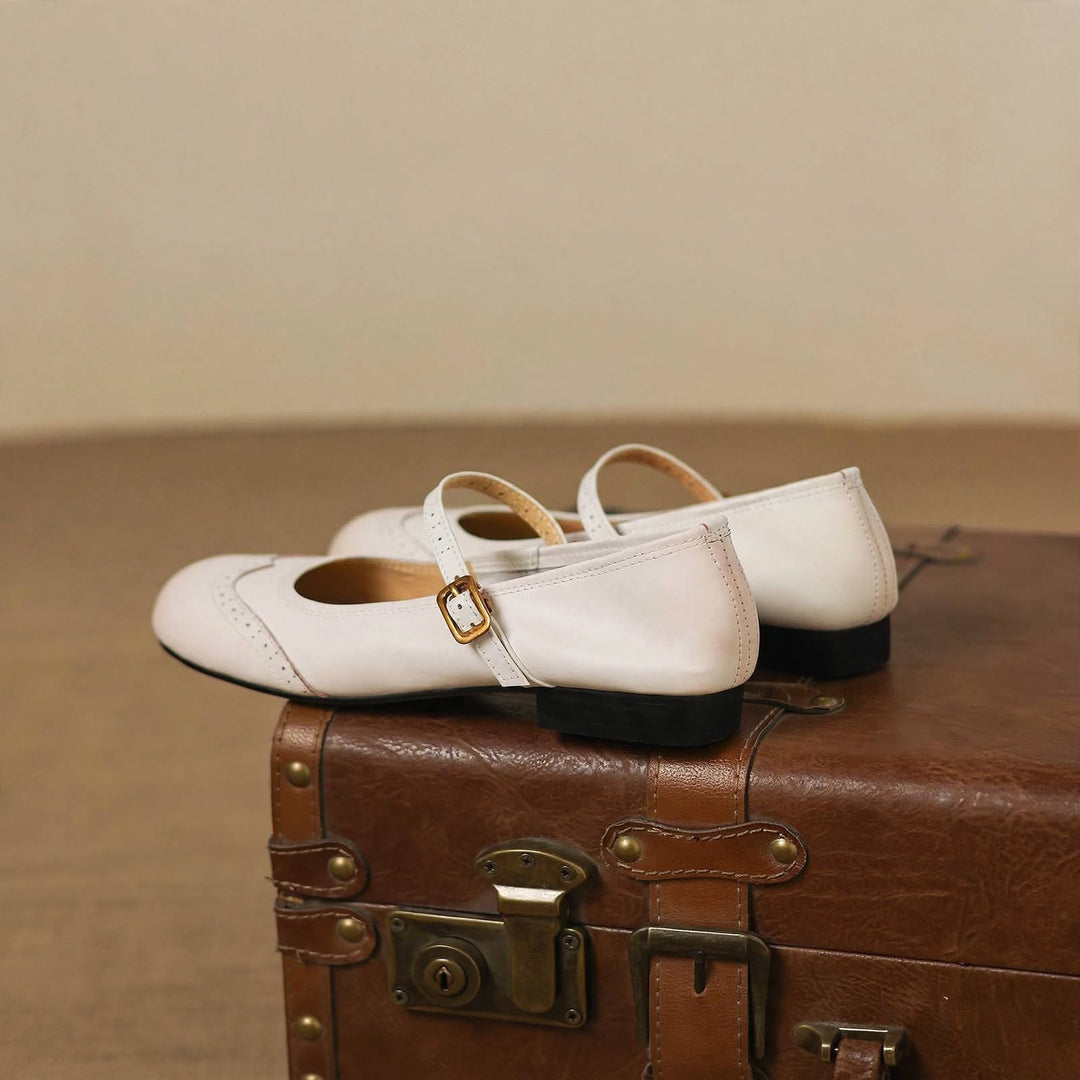 Mabel Genuine Leather Flats