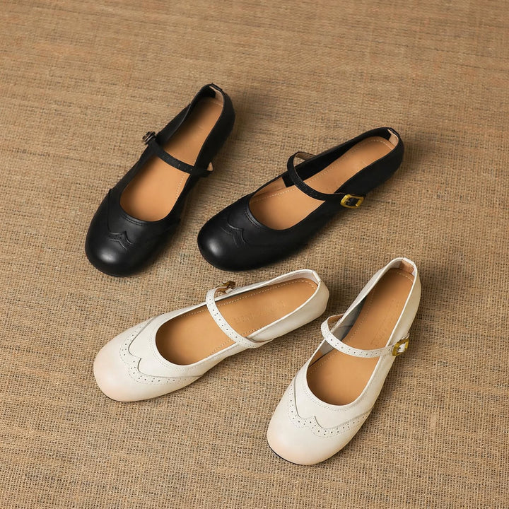Mabel Genuine Leather Flats