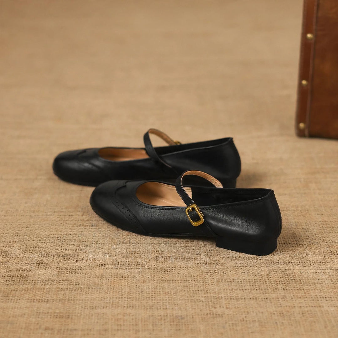 Mabel Genuine Leather Flats