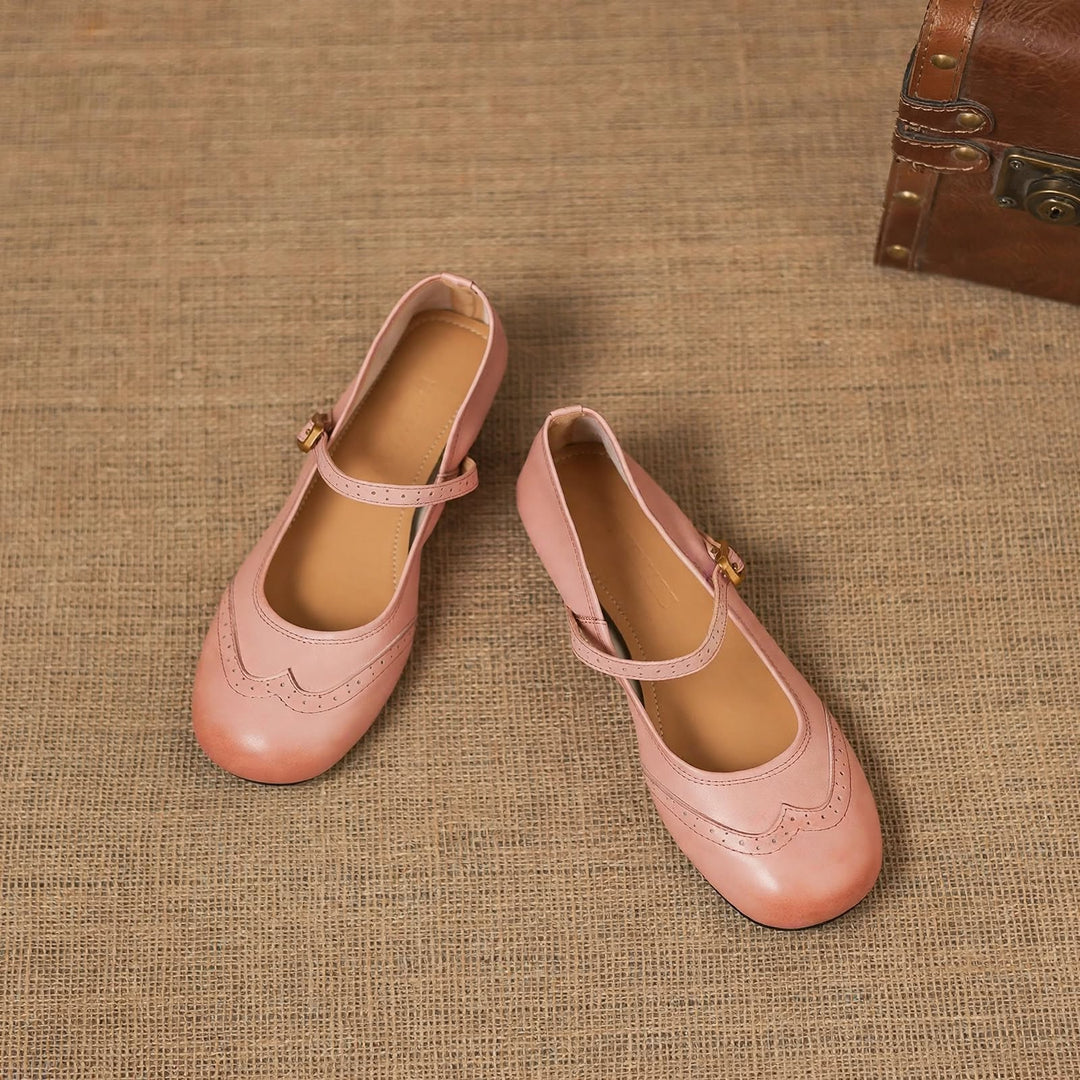 Mabel Genuine Leather Flats