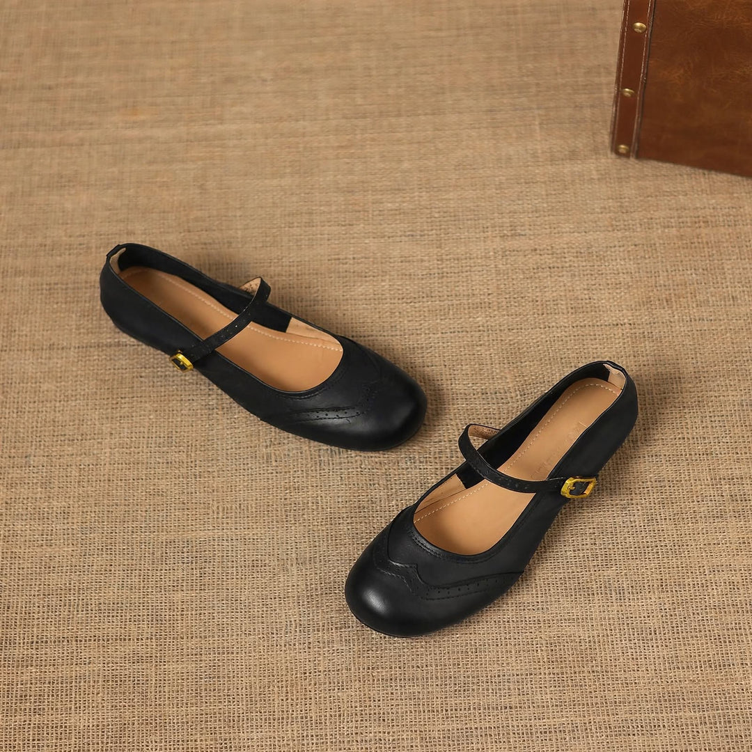 Mabel Genuine Leather Flats