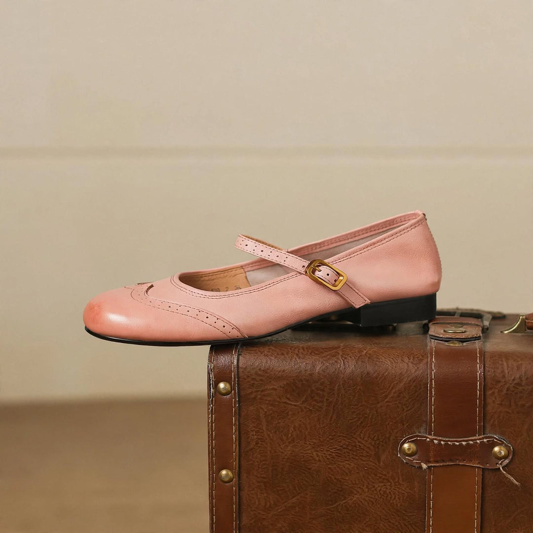 Mabel Genuine Leather Flats