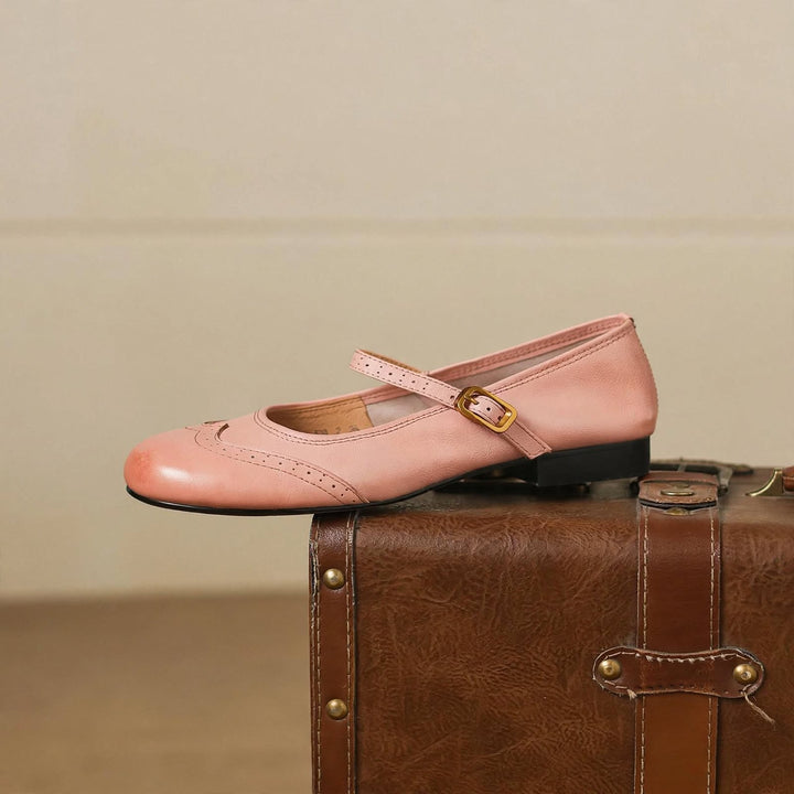 Mabel Genuine Leather Flats