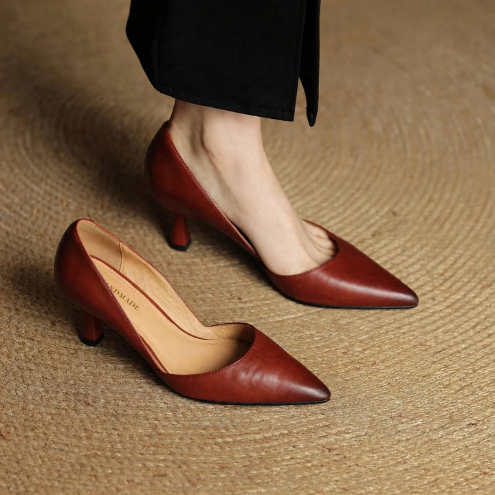 Marina Genuine Leather Heels