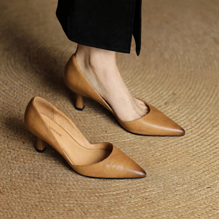 Marina Genuine Leather Heels