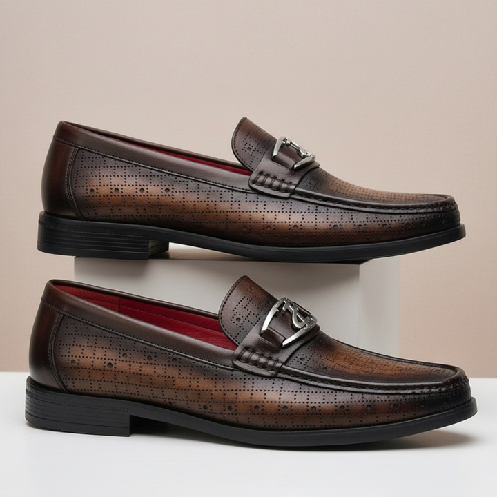 Dalmari Cowhide Leather Loafers