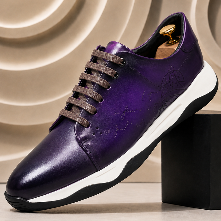 Dravani Cowhide Leather Sneakers