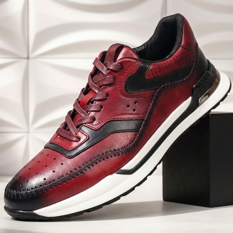 Ferrenzo Cowhide Leather Sneakers