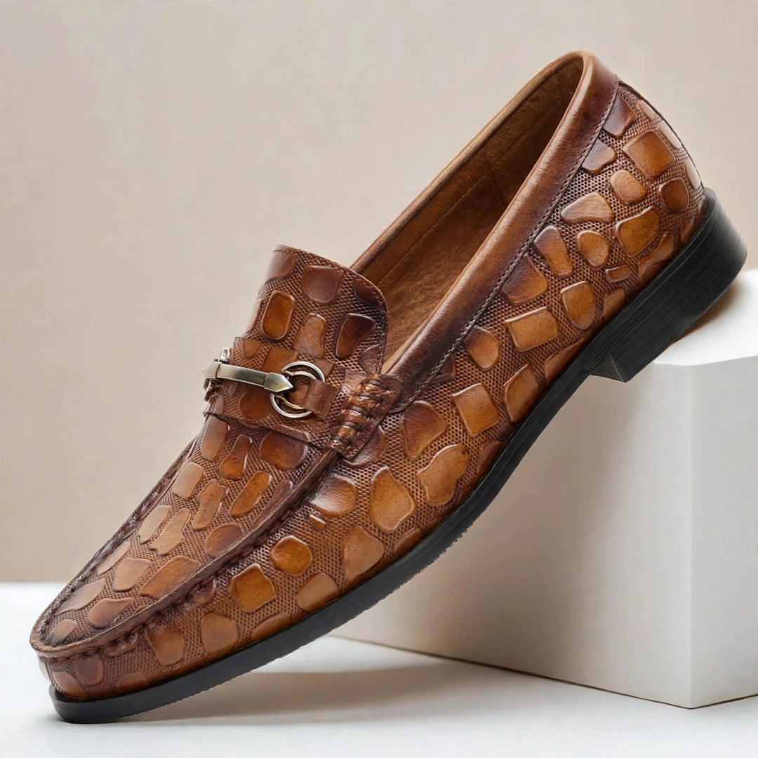 Donavico Cowhide Leather Loafers