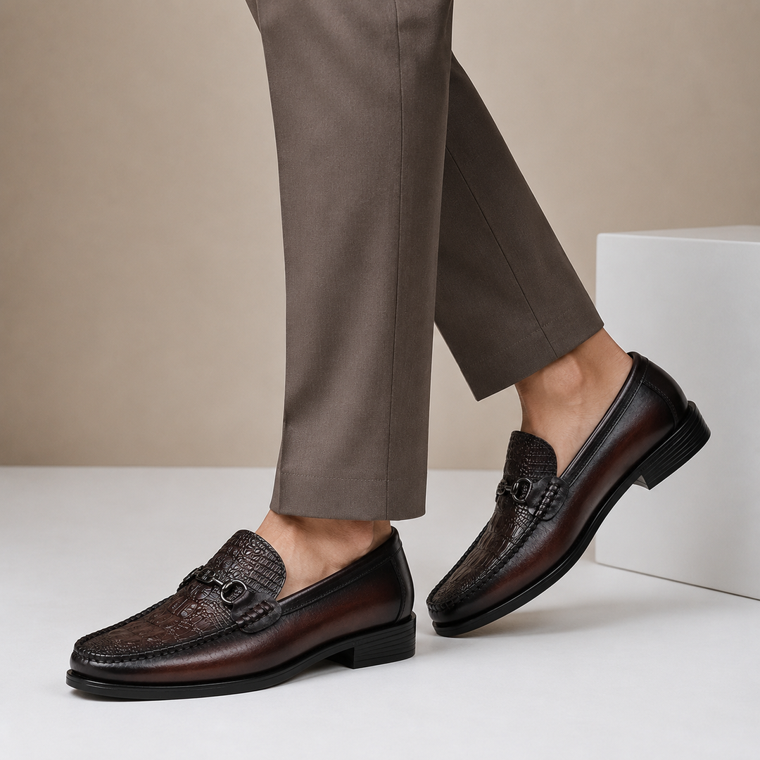 Massaro Cowhide Leather Loafers