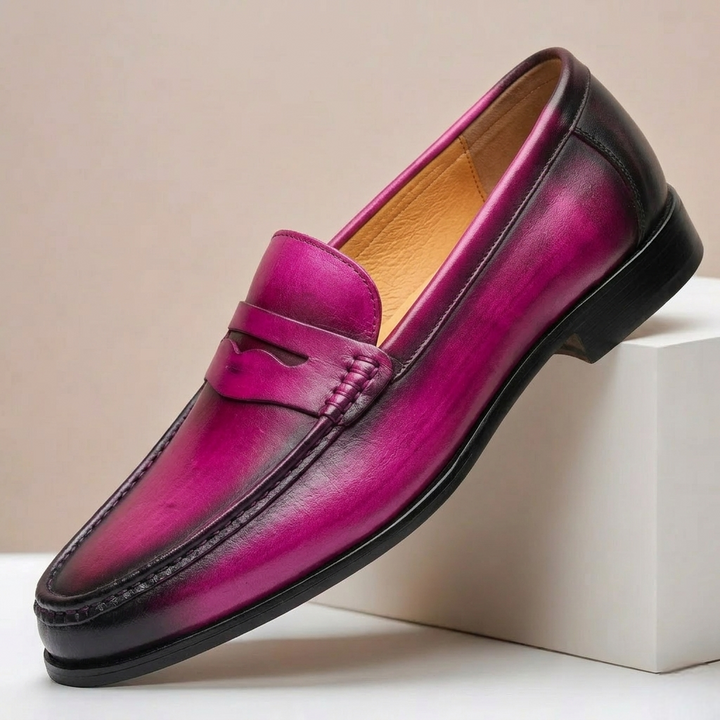 Santini Cowhide Leather Loafers