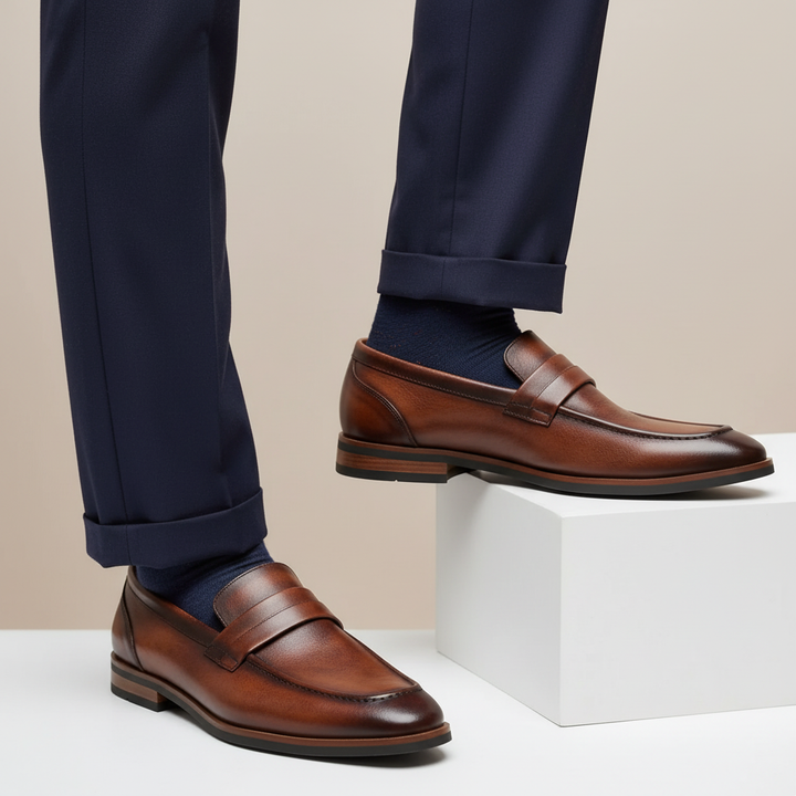 Giorelli Cowhide Leather Loafers