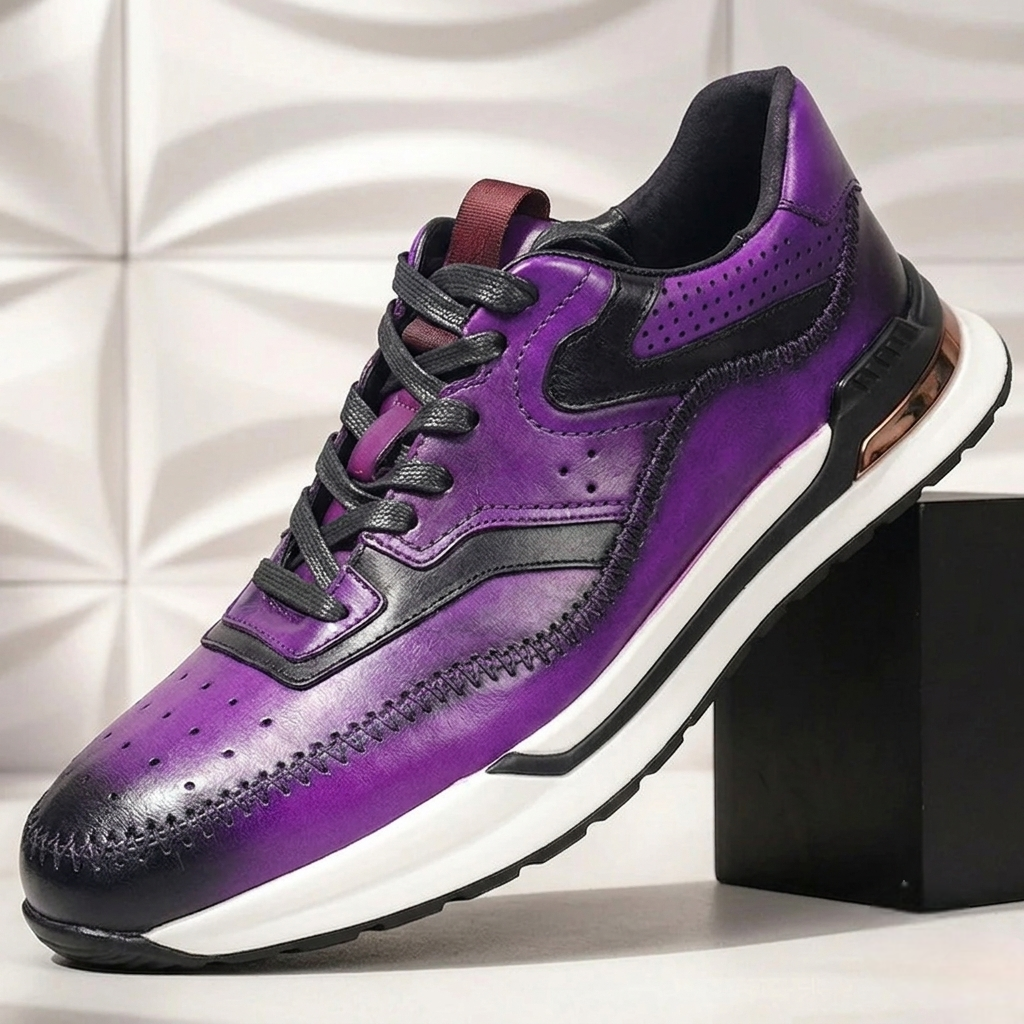Ferrenzo Cowhide Leather Sneakers