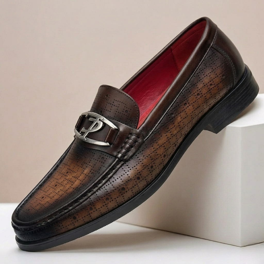 Dalmari Cowhide Leather Loafers