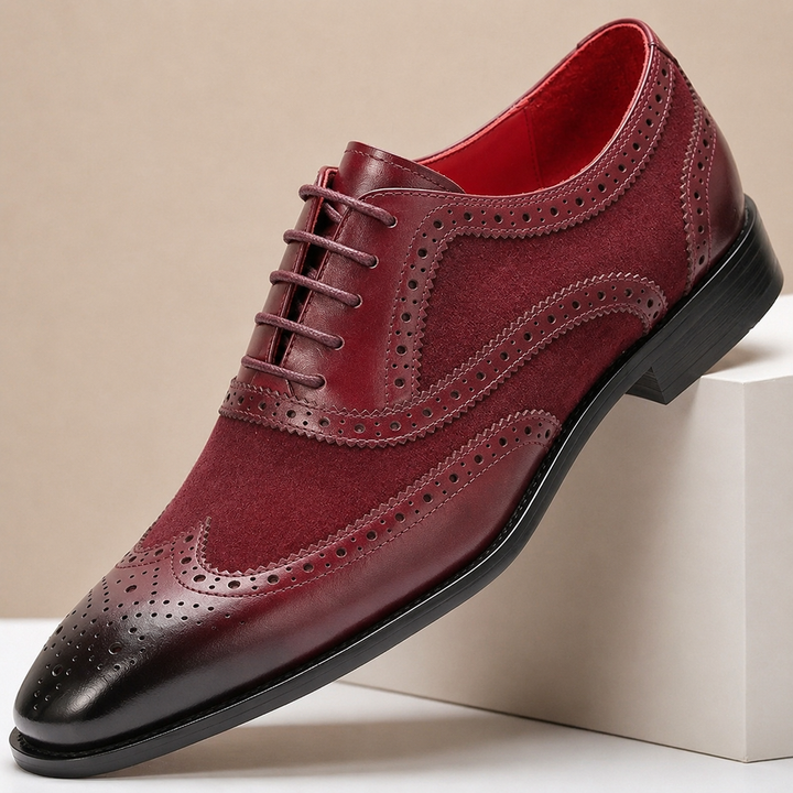 Brisello Cowhide Leather Shoes